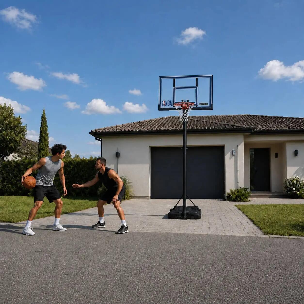 Panier de basket sur pied Lifetime NBA Power Lift - planche polycarbonate 130 x 9/10