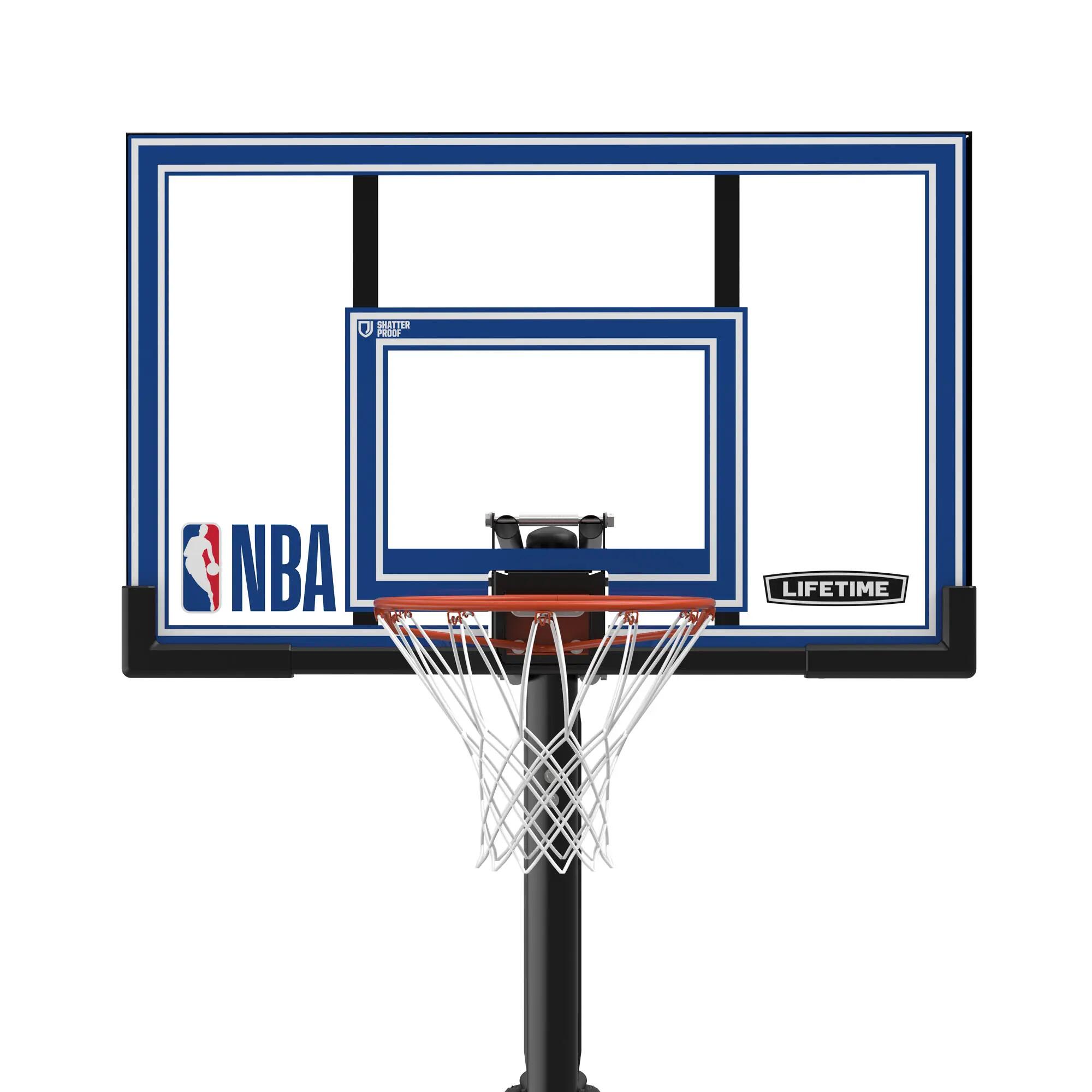 Panier de basket sur pied Lifetime NBA Power Lift - planche polycarbonate 130 x 8/10