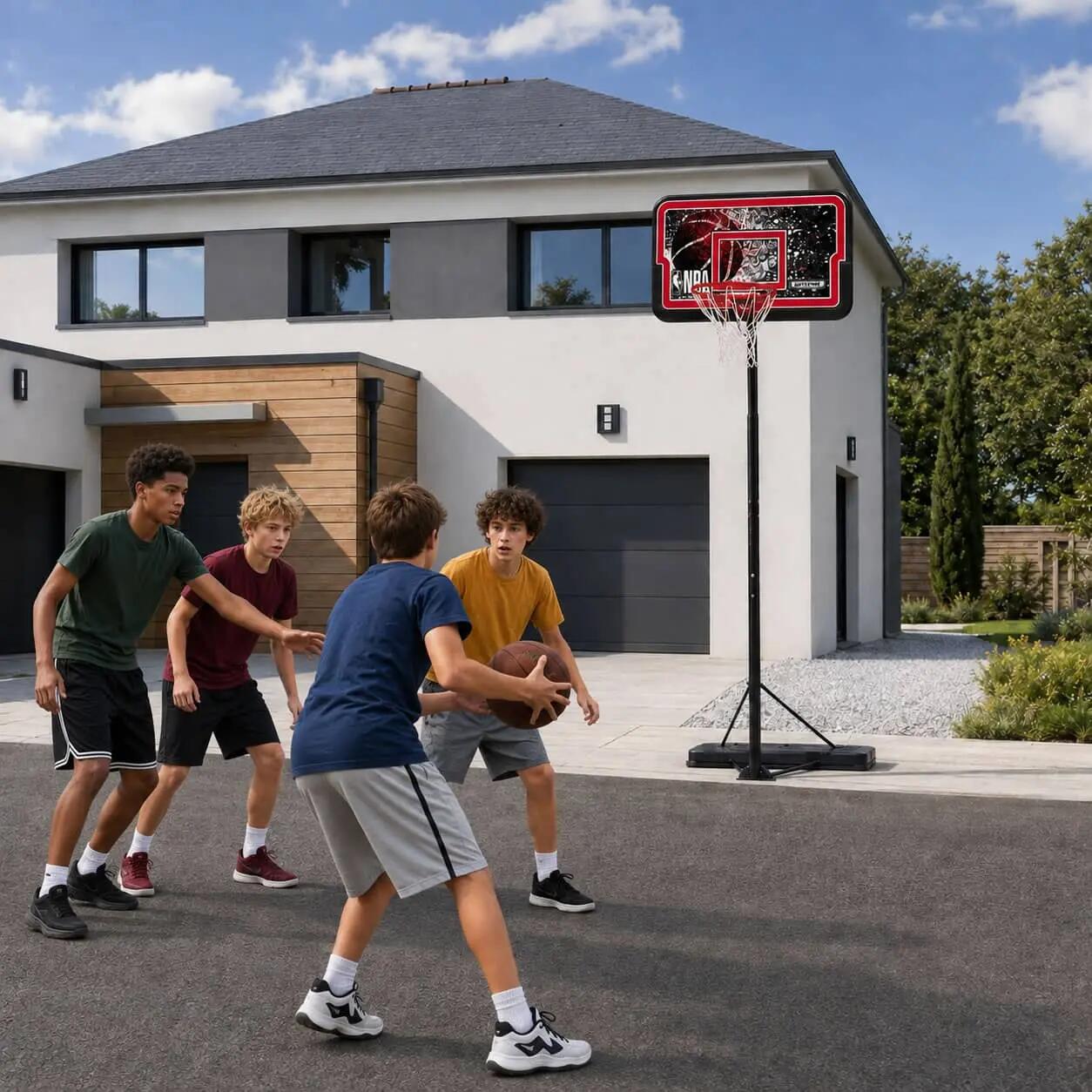 Panier de basket sur pied Lifetime NBA Streamline Impact - panneau 110 x 70 cm, 8/9