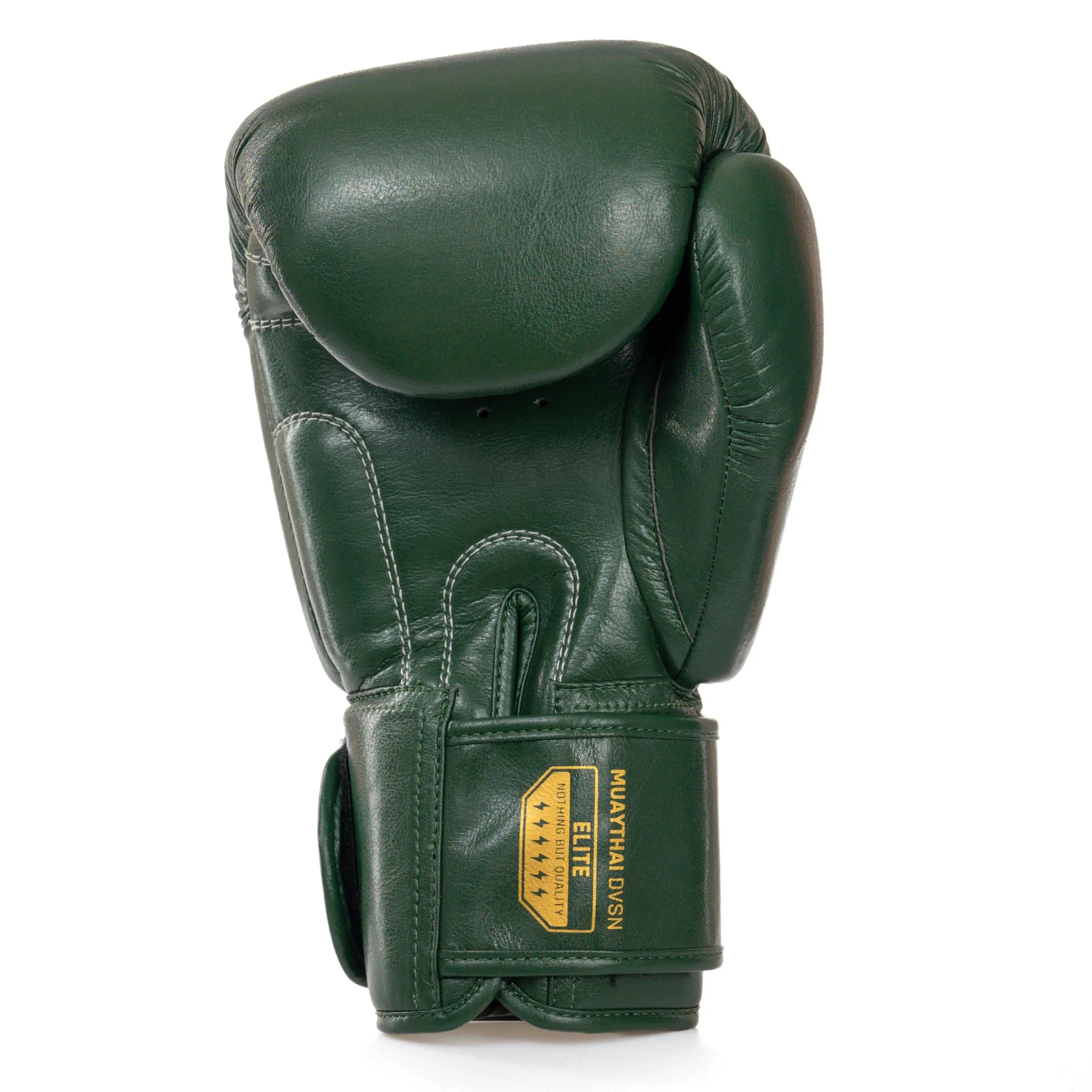 StormCloud Rękawice bokserskie Vanguard Elite Thai Zielone 16 oz 3/7