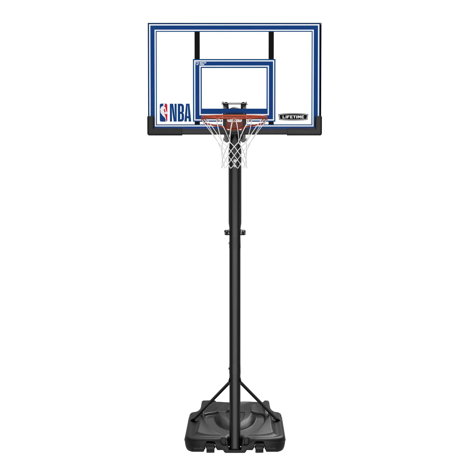 Panier de basket sur pied Lifetime NBA Power Lift - planche polycarbonate 130 x 6/10