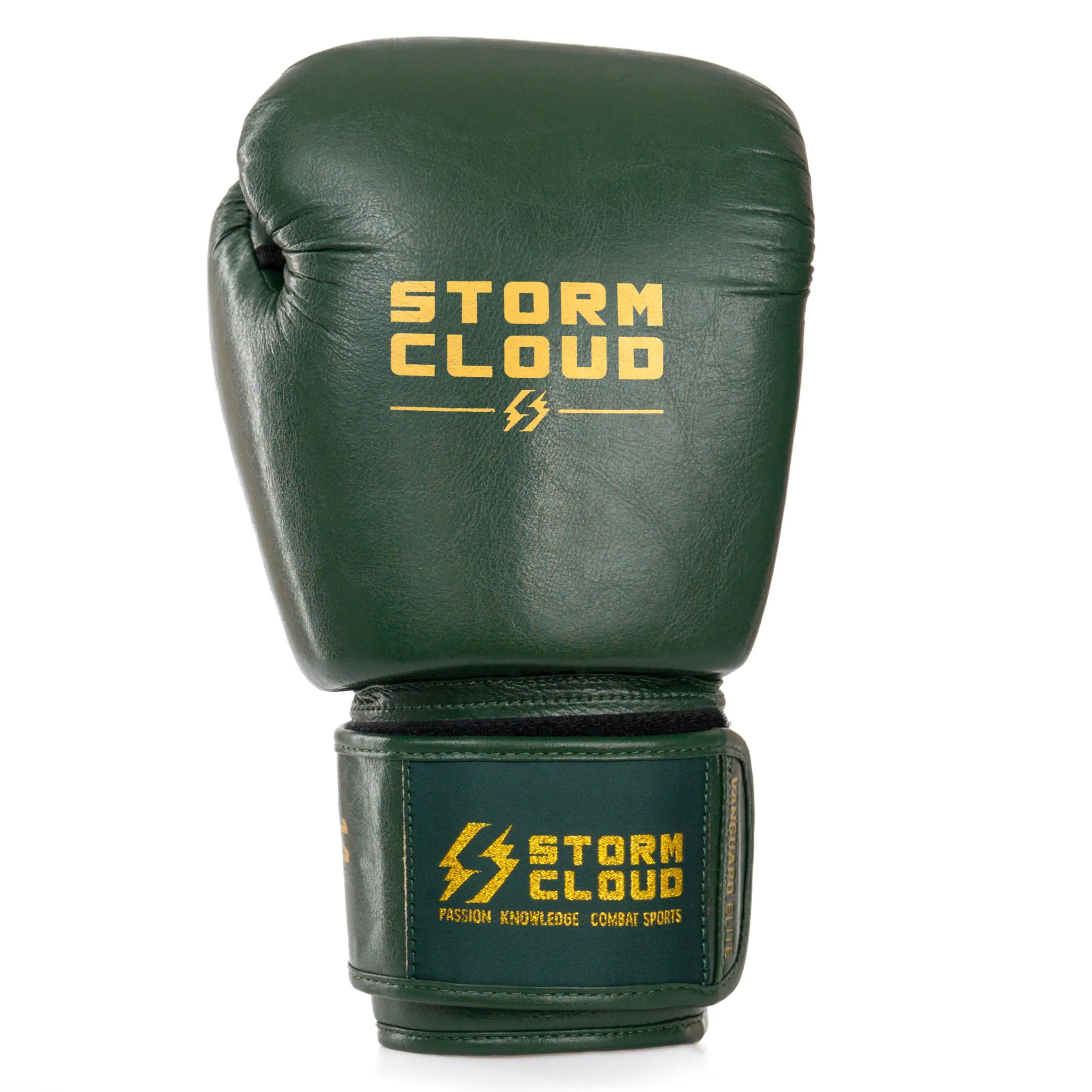 StormCloud Rękawice bokserskie Vanguard Elite Thai Zielone 16 oz 2/7