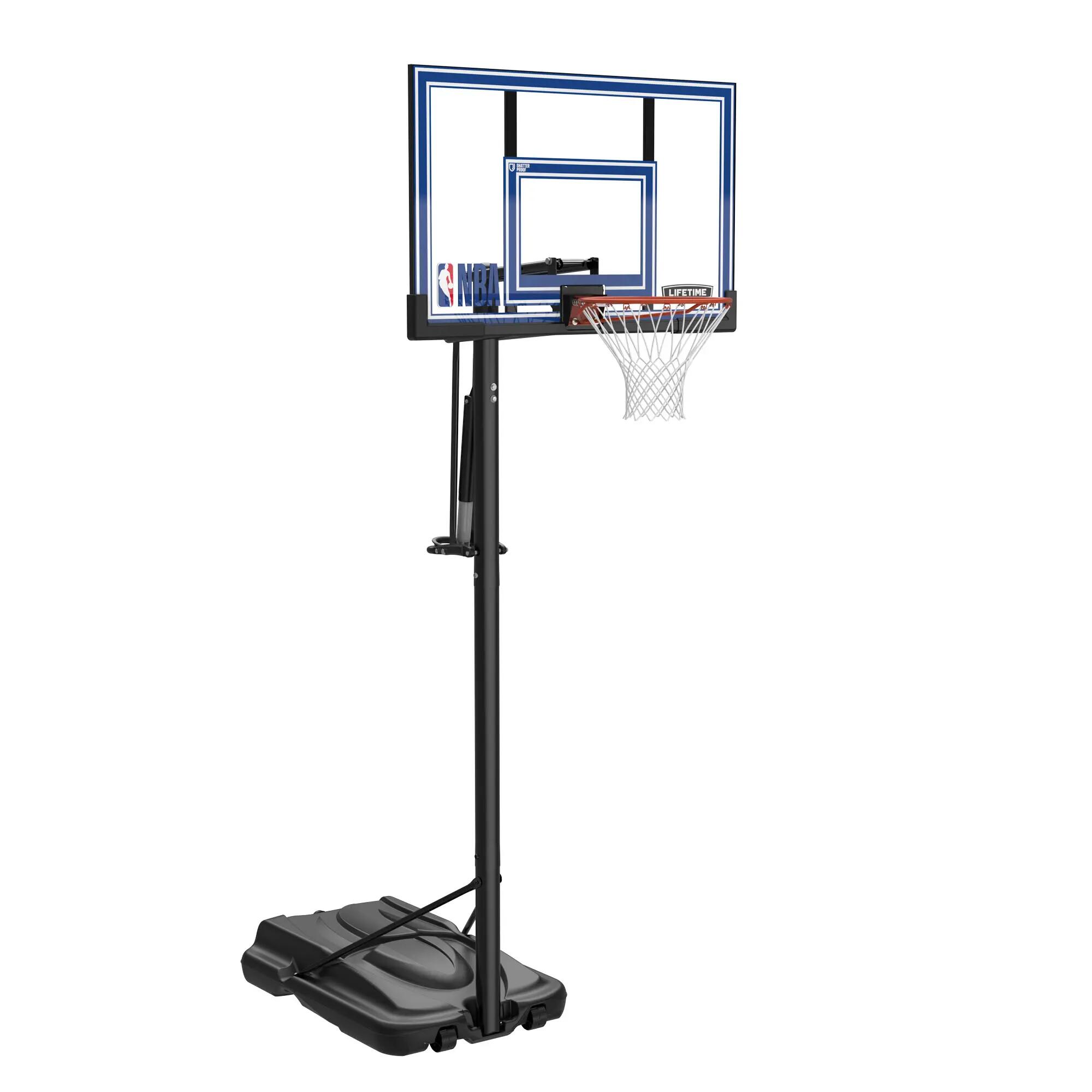 Panier de basket sur pied Lifetime NBA Power Lift - planche polycarbonate 130 x 2/10