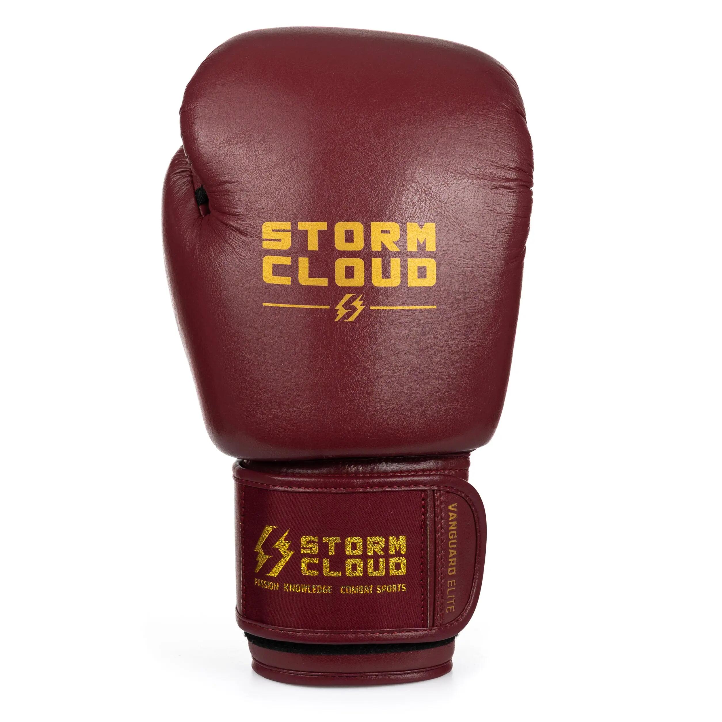 StormCloud Rękawice bokserskie Vanguard Elite Thai Bordowe 14 oz 2/7