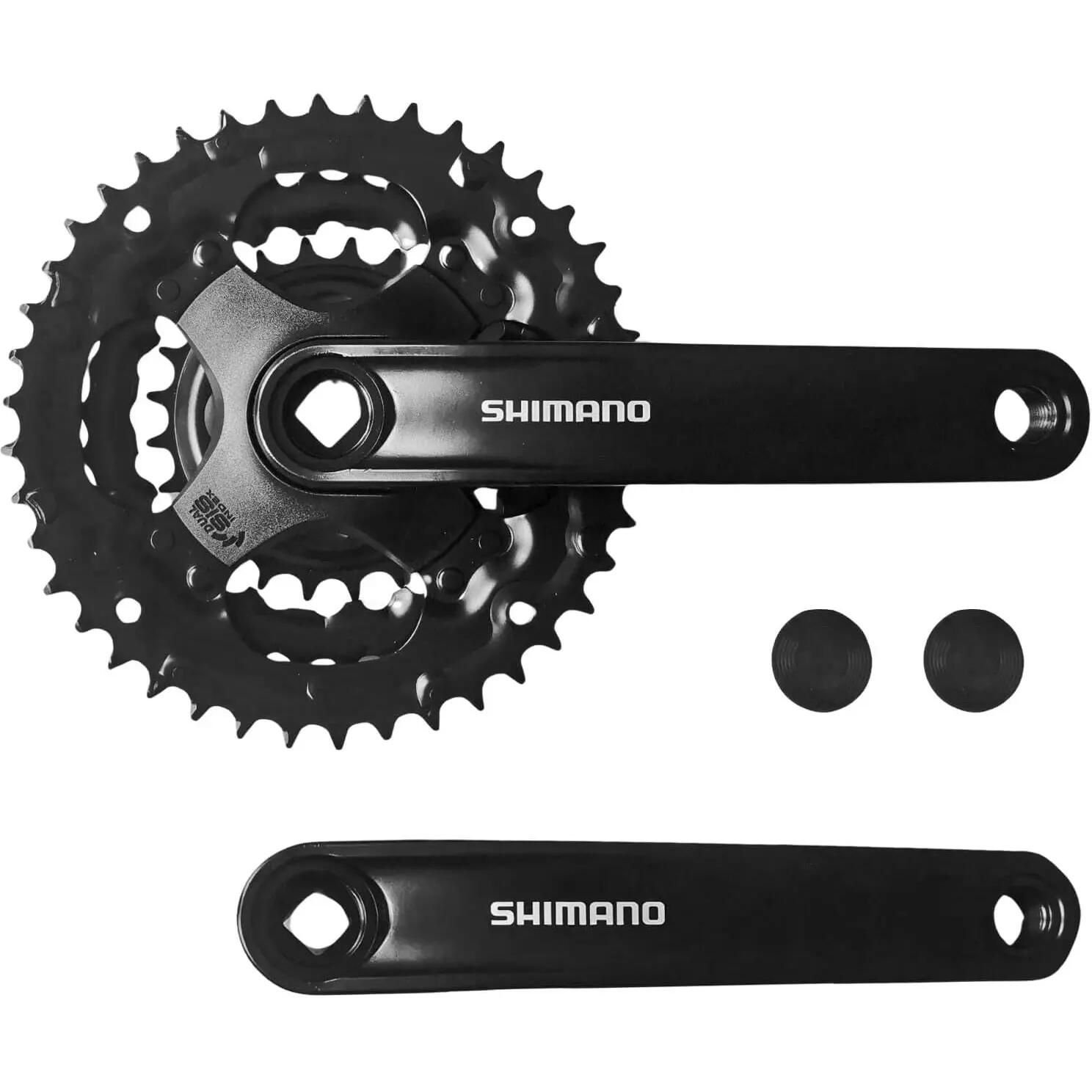 Manivelles Shimano Tourney FC-TY301 double 6/7/8 vitesses 175 mm 3/3
