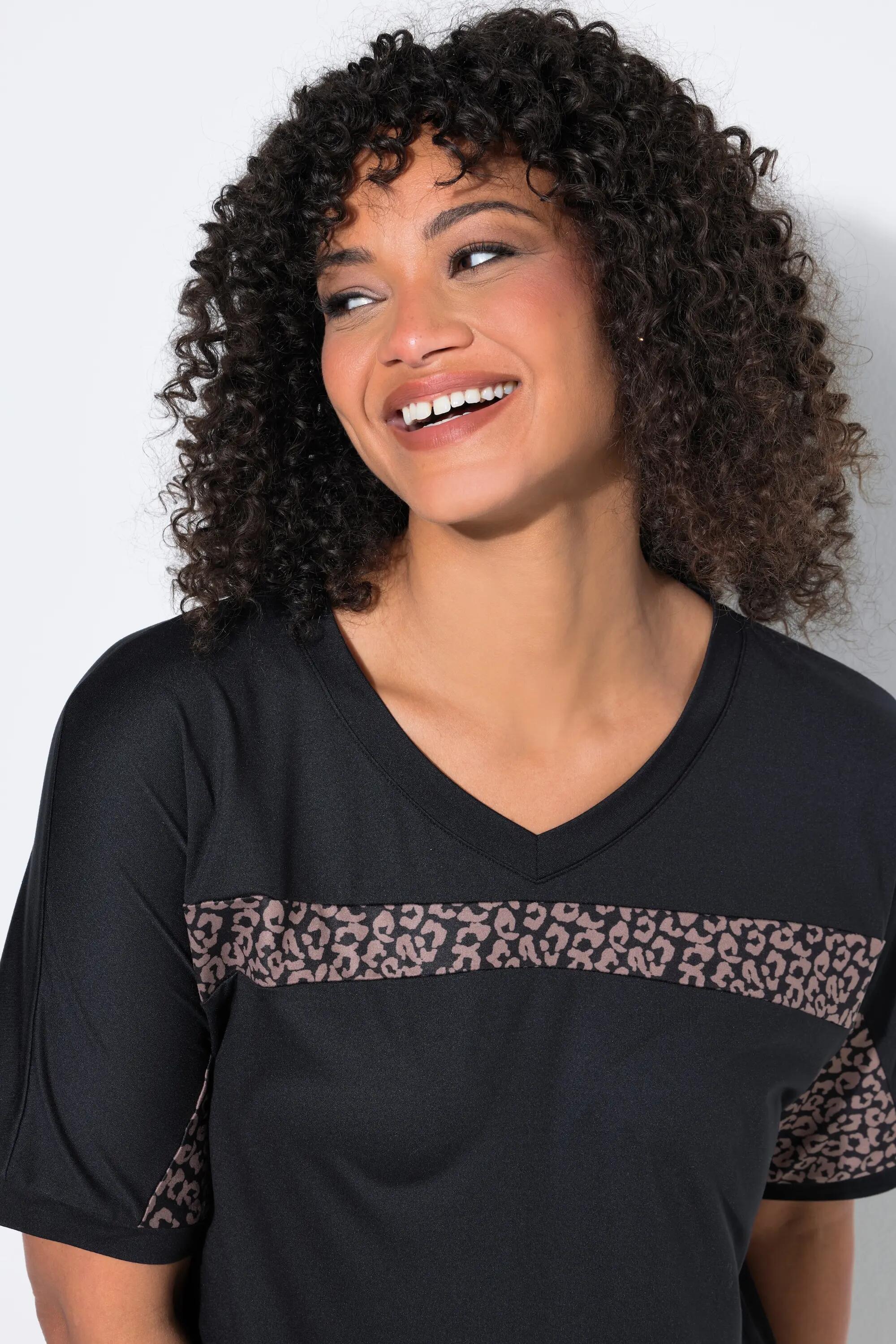 Femme T-shirt technique à col en V et manches courtes matière recyclée 3/11
