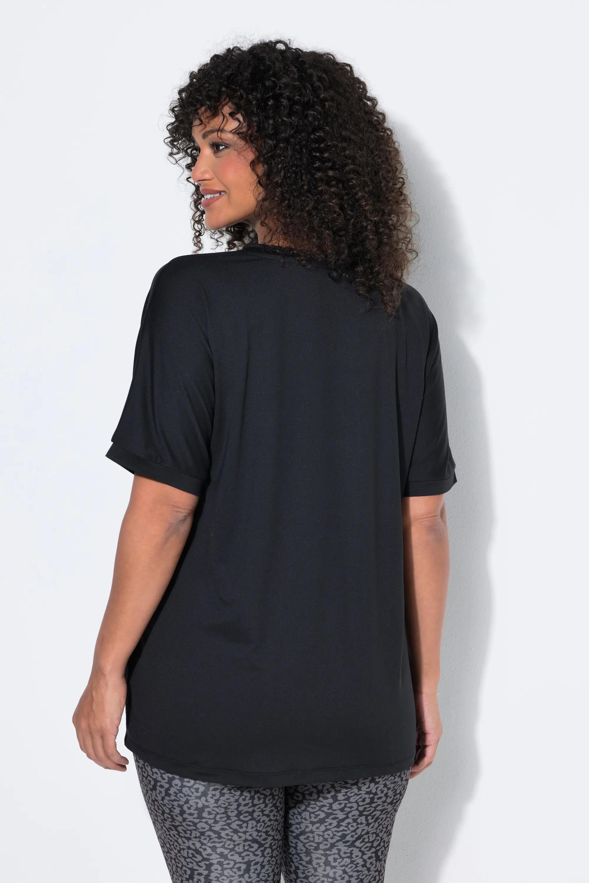Femme T-shirt technique à col en V et manches courtes matière recyclée 2/11