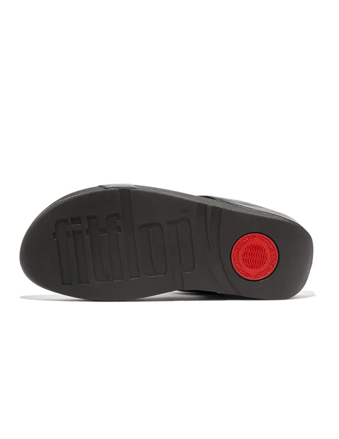 Sandalen für Frauen Fitflop Halo Perlenkreis Schwarz 5/7