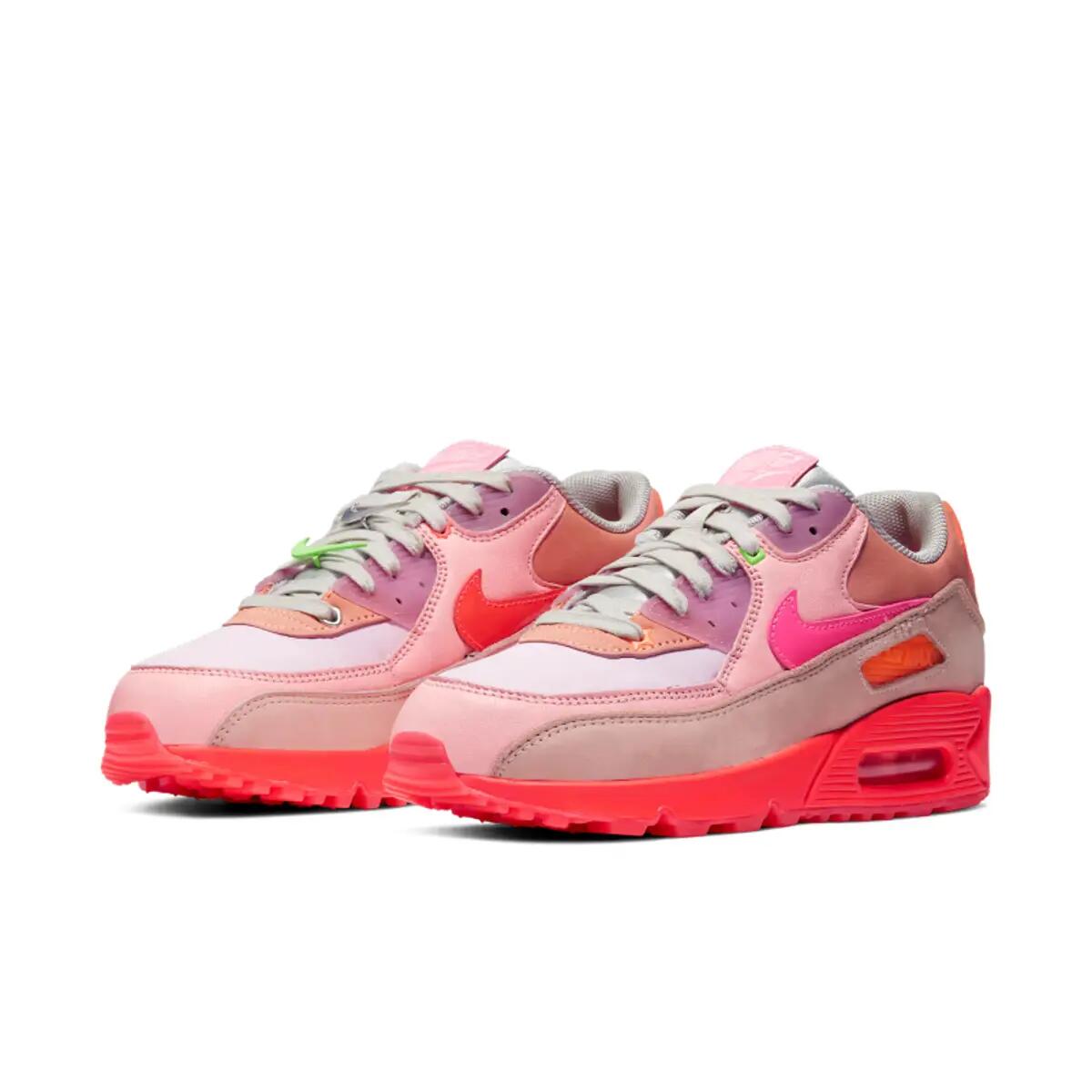 Nike Air Max 90 PRM Platinum Crimson/Bright Purple (Women's) 4/6