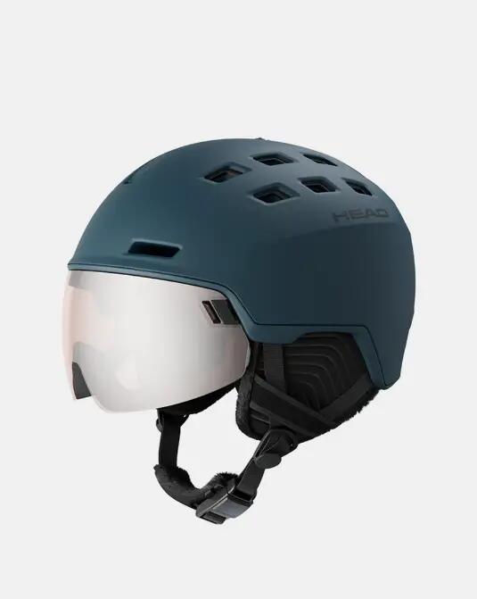 Casque de ski - adulte - jet, visière intégrée - radar - bleu marine 2/2