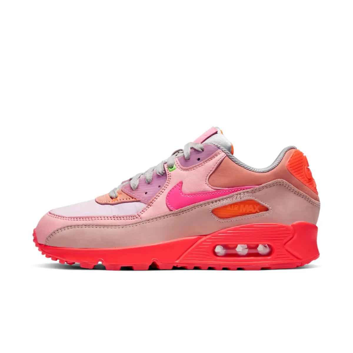 Nike Air Max 90 PRM Platinum Crimson/Bright Purple (Women's) 2/6