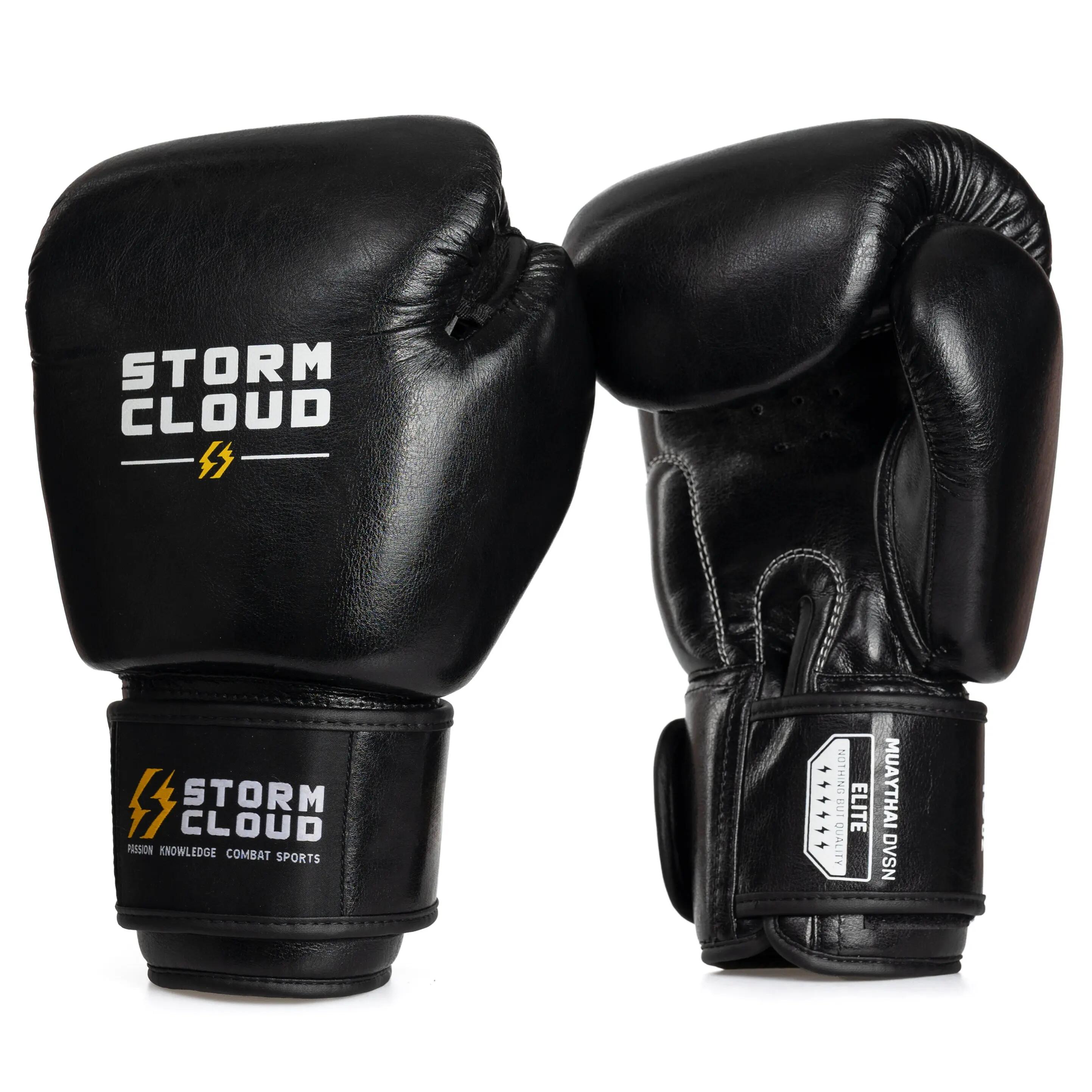StormCloud Rękawice bokserskie Vanguard Elite Thai Czarne 12 oz 1/7