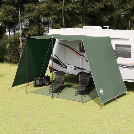 Bâche de camping verte imperméable avec toit VidaXL