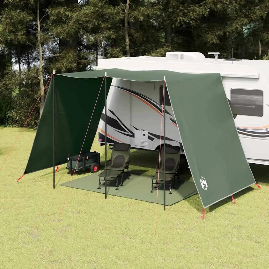 Bâche de camping verte imperméable avec toit VidaXL 4/4