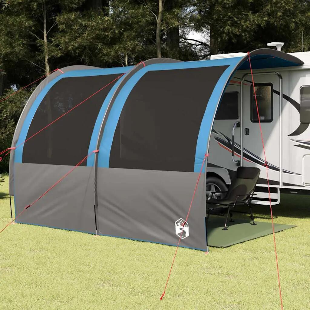 Tonnelle de camping imperméable cintrée VidaXL PU 3/4