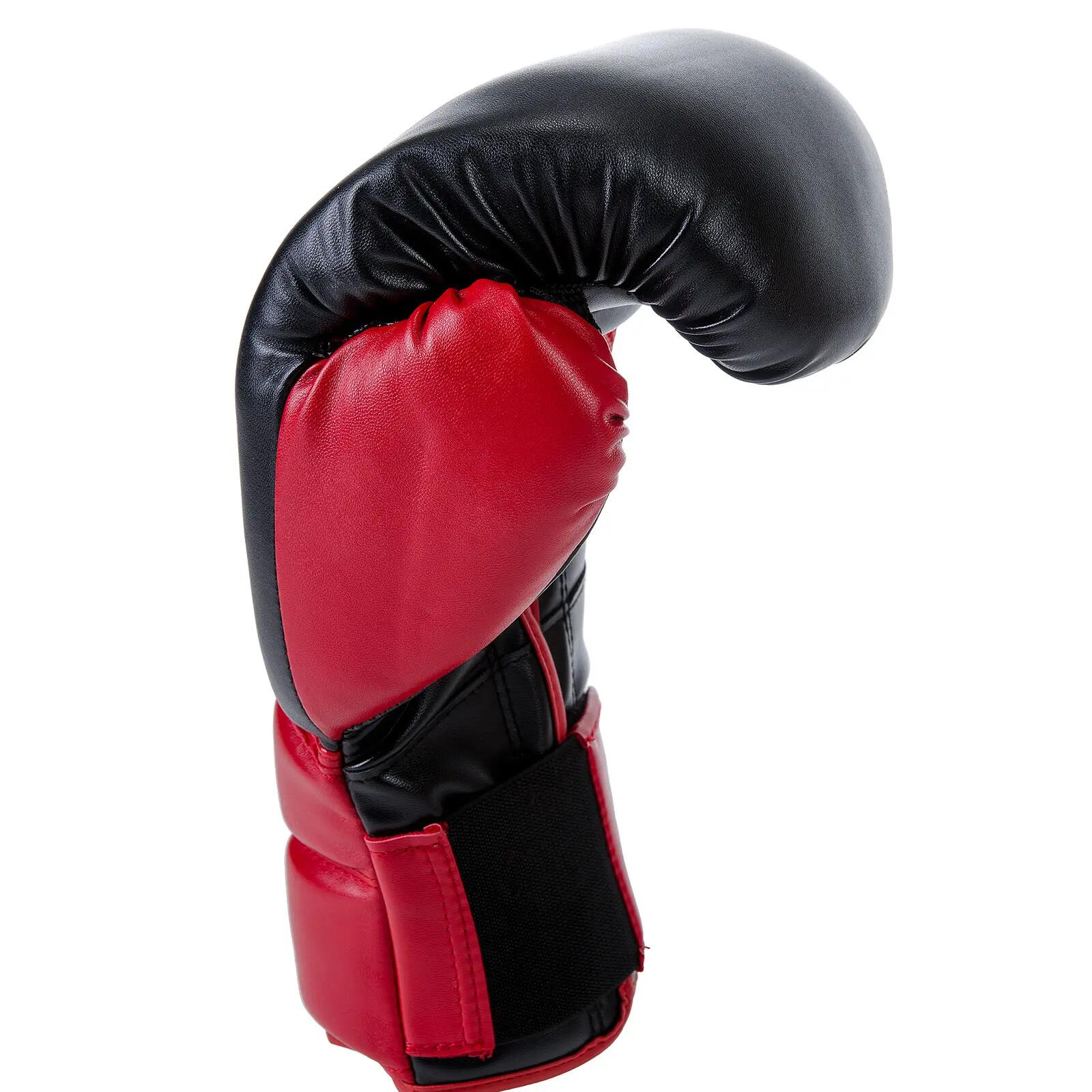 Gants de boxe - Boxe - PU, 14 oz - Taurus PU Deluxe - Noir/rouge 2/4