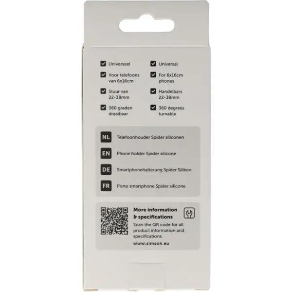 Support téléphone vélo universel silicone Simson Spider 2/3