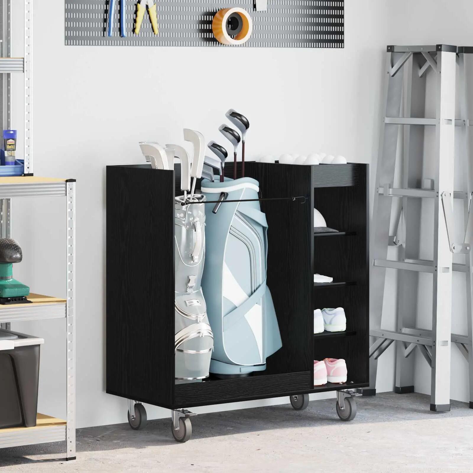 Armoire de rangement pour sac de golf à roulettes VidaXL 1/1