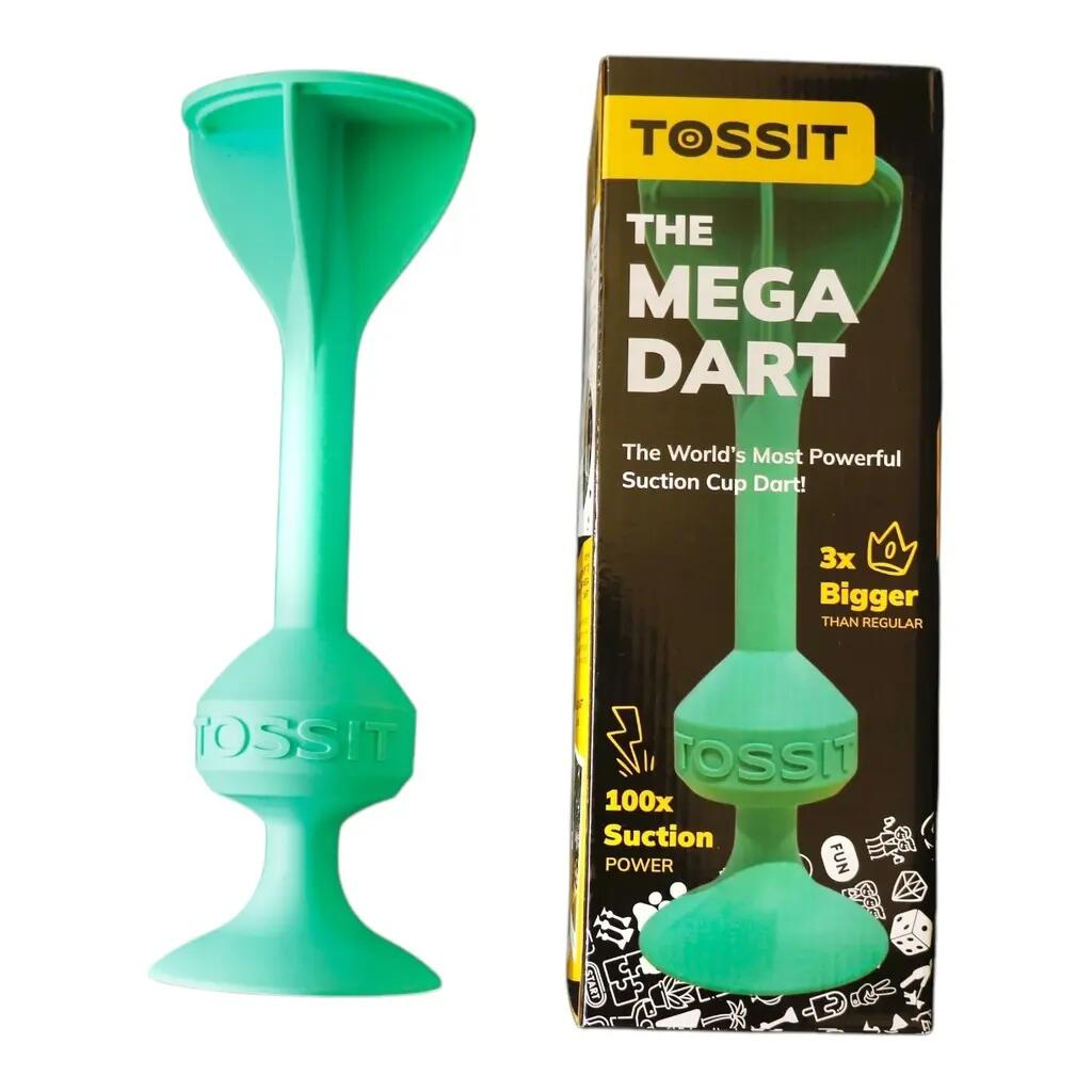 Darts Riesen-Saugnapf-Dartpfeil 100x Haftkraft Silikon Mega Dart cyan 3/3