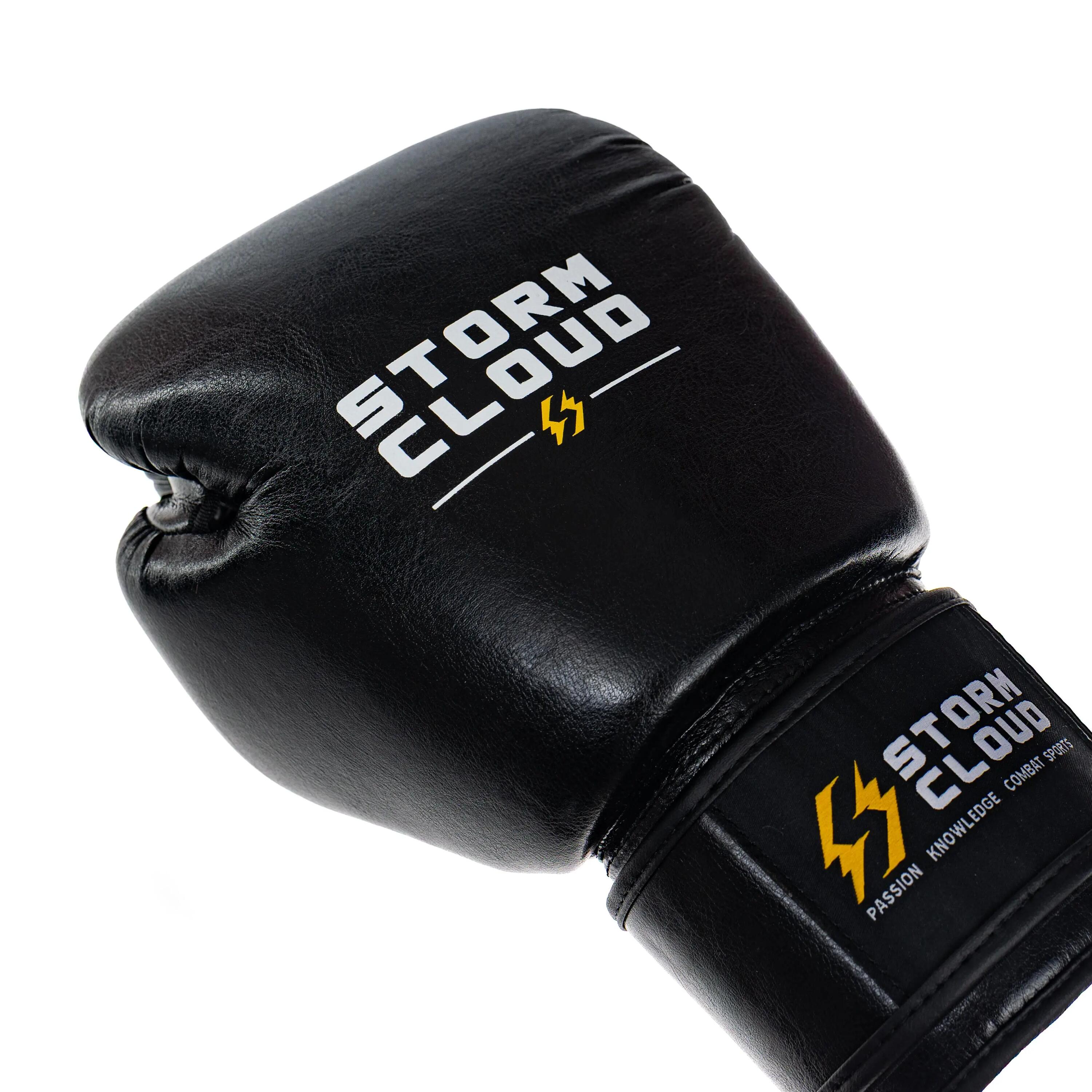 StormCloud Rękawice bokserskie Vanguard Elite Thai Czarne 12 oz 4/7
