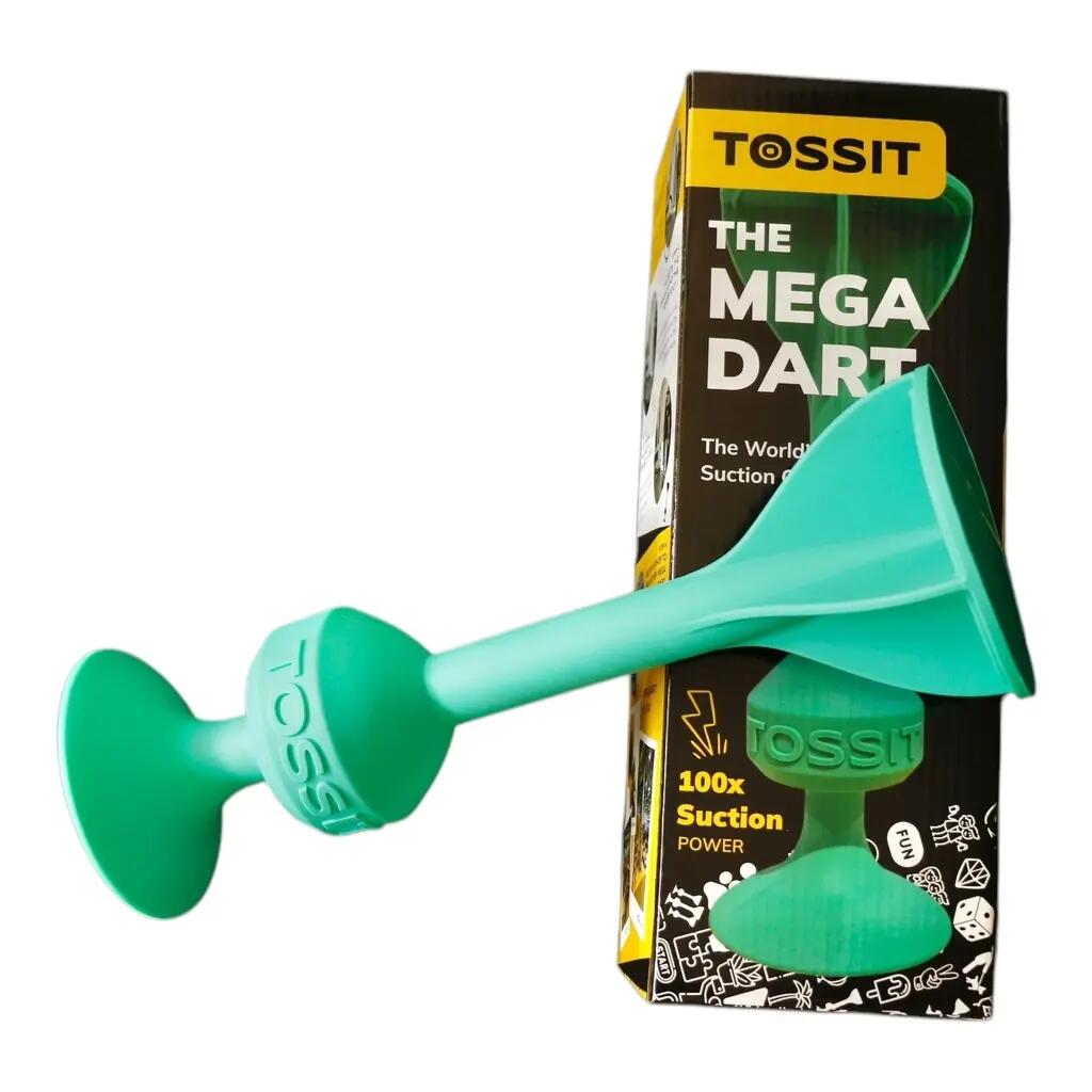Darts Riesen-Saugnapf-Dartpfeil 100x Haftkraft Silikon Mega Dart cyan 2/3