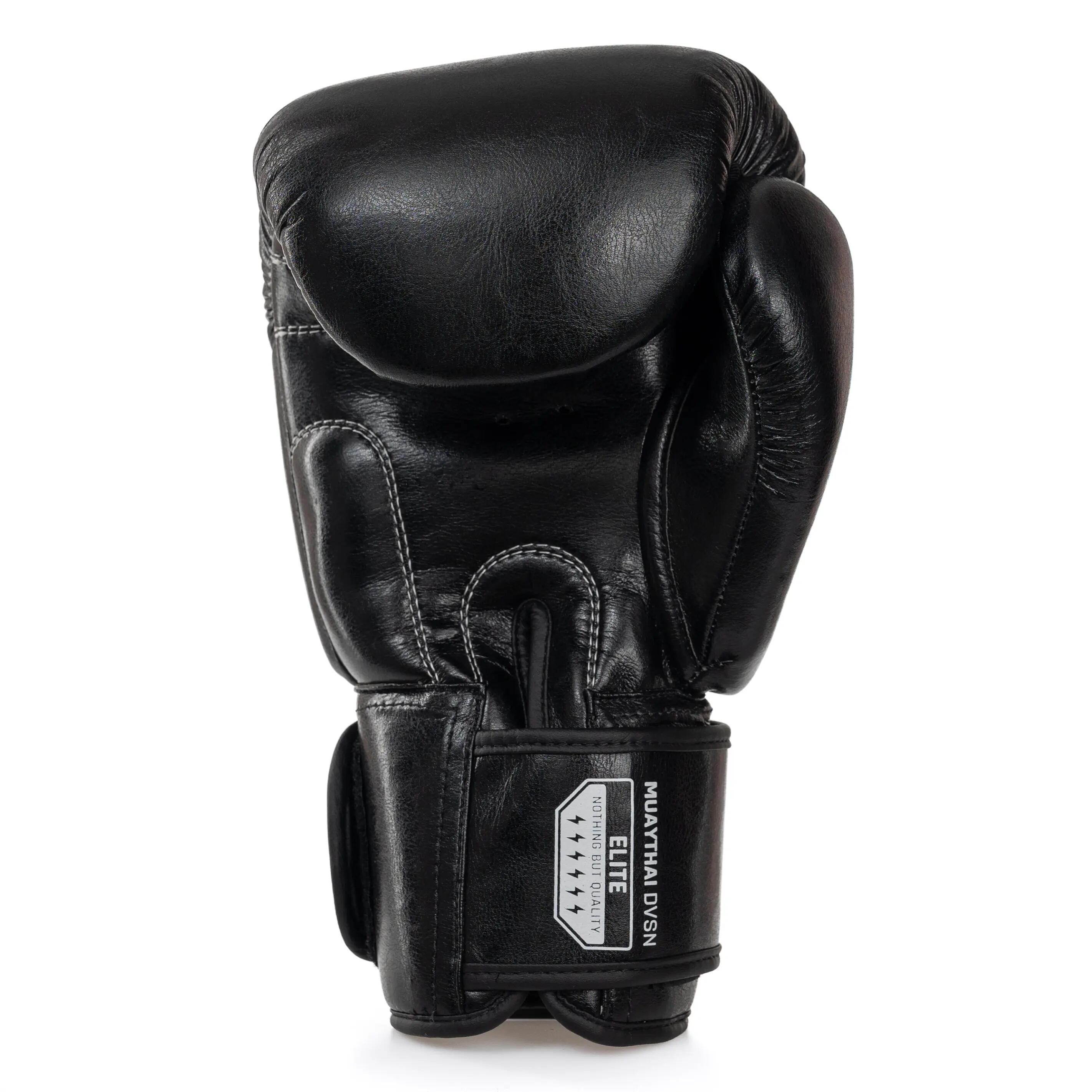StormCloud Rękawice bokserskie Vanguard Elite Thai Czarne 12 oz 3/7