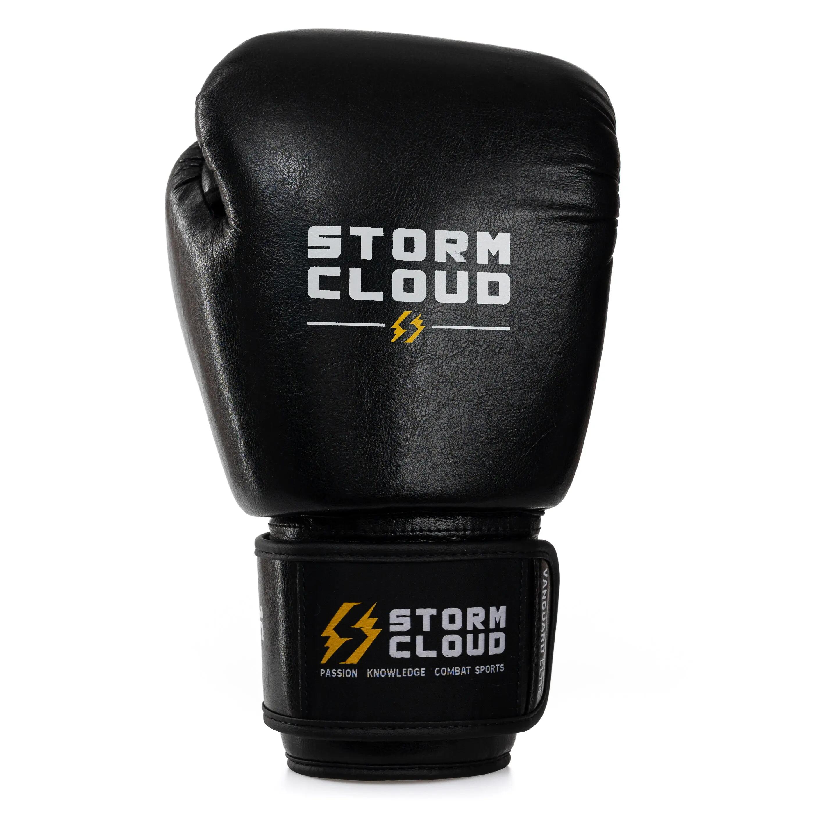 StormCloud Rękawice bokserskie Vanguard Elite Thai Czarne 12 oz 2/7