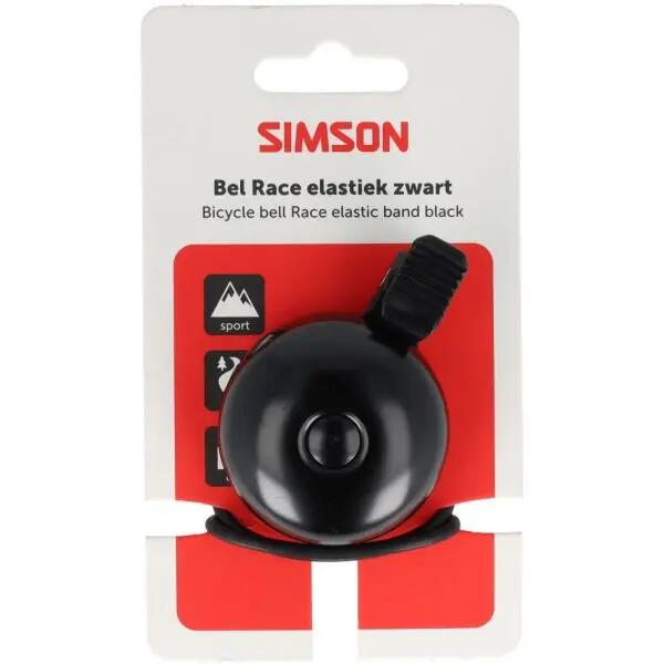 Clochette vélo Simson Race 45 mm, fixation sangle élastique 3/4