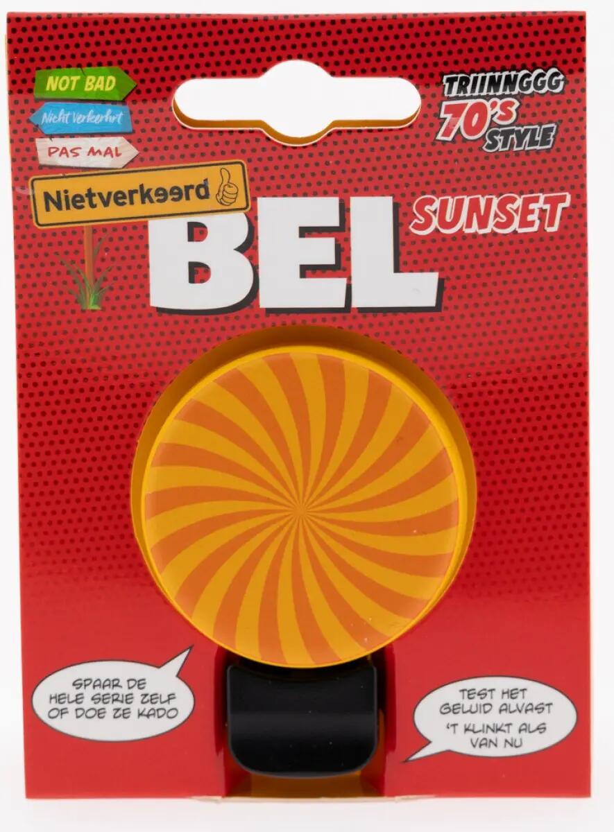 NietVerkeerd Clochette vélo 70s Sunset 40 mm fixation guidon 2/4