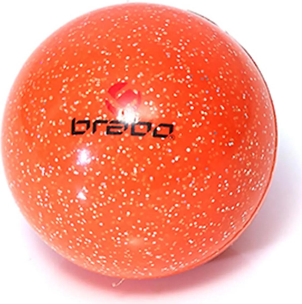 Balle de hockey sur gazon Brabo orange effet pailleté 2/2