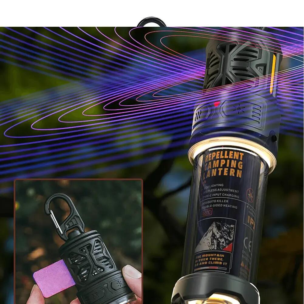 RoosCamp RoosRepel 3-en-1 Répulsif Anti-Moustiques – Lampe 650 Lumens – Batterie 7/7