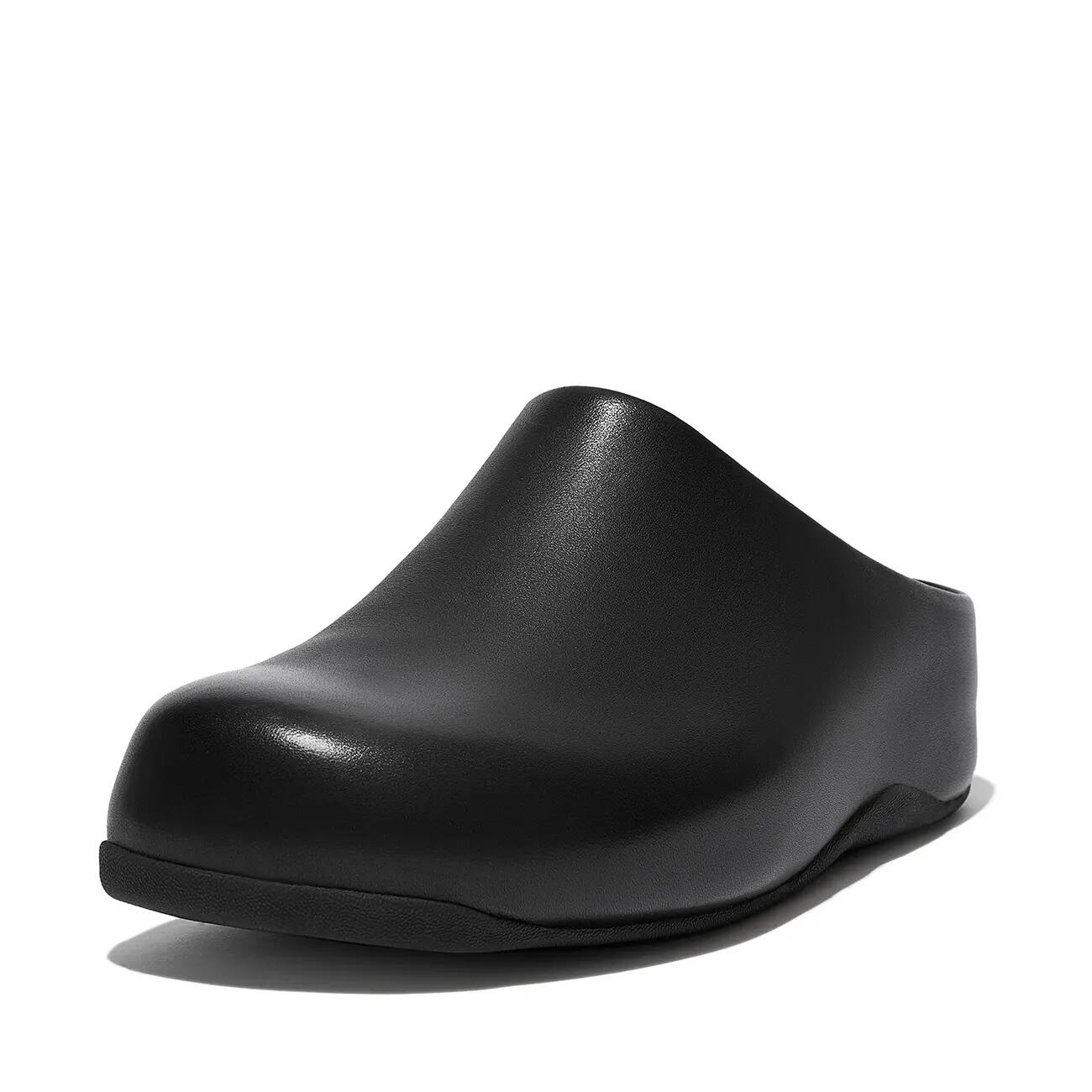 Women's leather clogs FitFlop Shuv™ 2/7