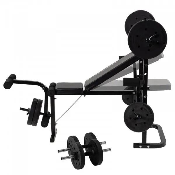 Halterbank - Krachttraining - Duke Fitness - Compleet 50 kg 2/4