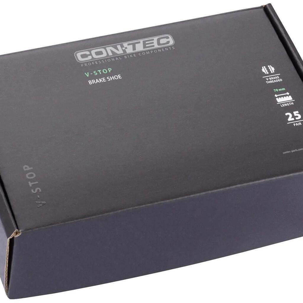 CONTEC V-Stop 70mm V-brake shoes, Medium compound, screw-on, box of 25 pairs