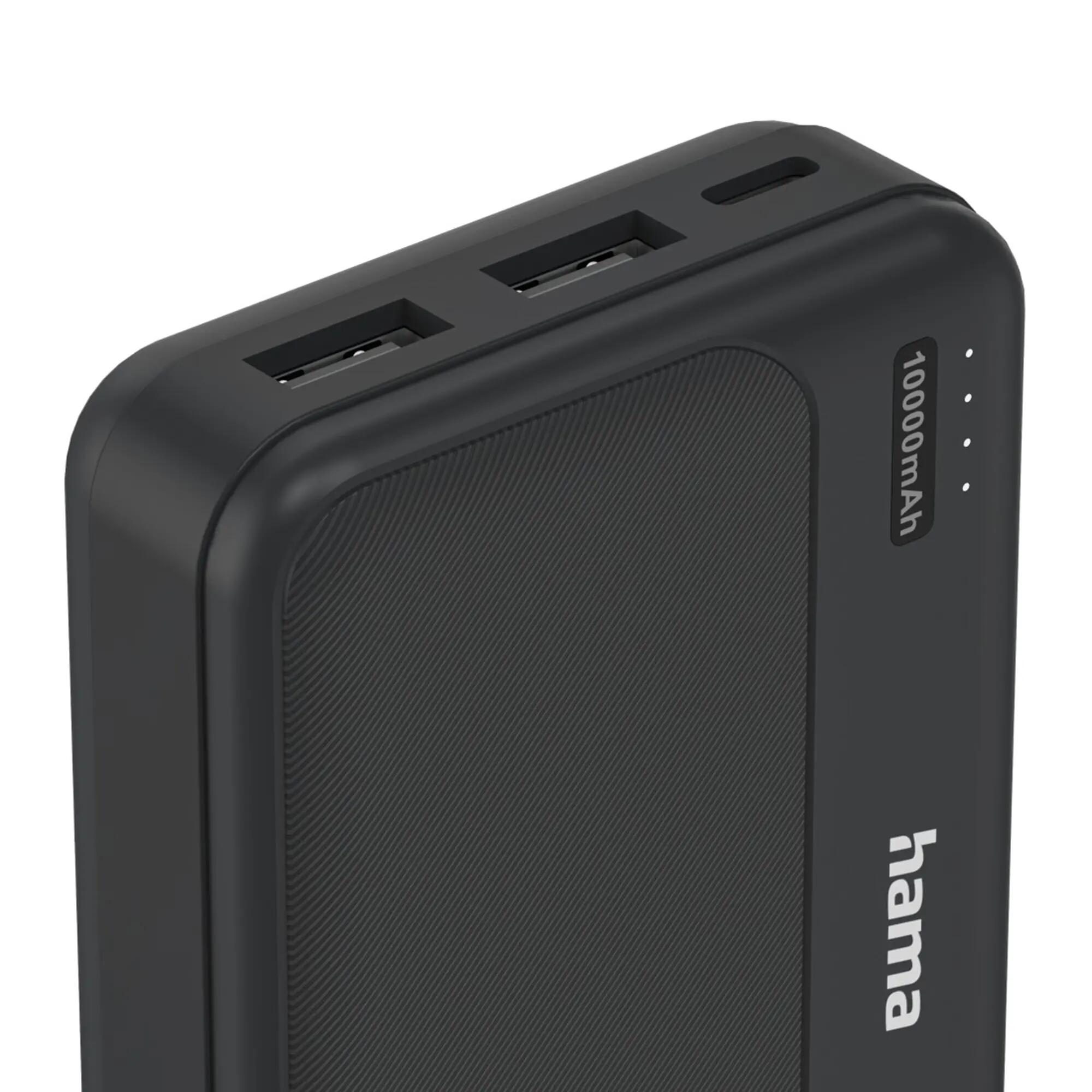 HAMA Power Pack Pocket 10, 10000 mAh, USB-A, Grau 3/5