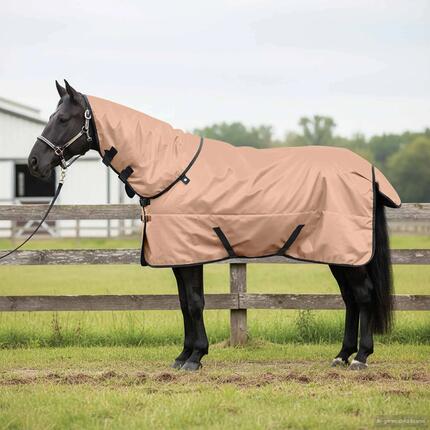 Couverture imperméable cheval VidaXL cappuccino polyester