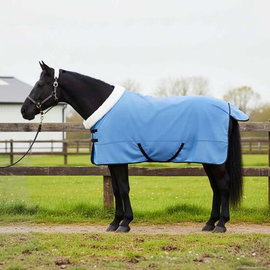 Couverture polaire équitation imperméable au vent VidaXL cheval