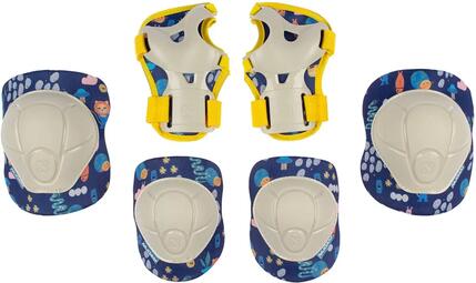 Protections skate enfant Nijdam Exclusive Space X (poignets, coudes, genoux)