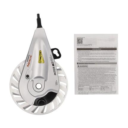 Hamulec rolkowy Shimano EBRC3011FB do przedniego koła, srebrny