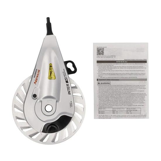 Hamulec rolkowy Shimano EBRC3011FB do przedniego koła, srebrny