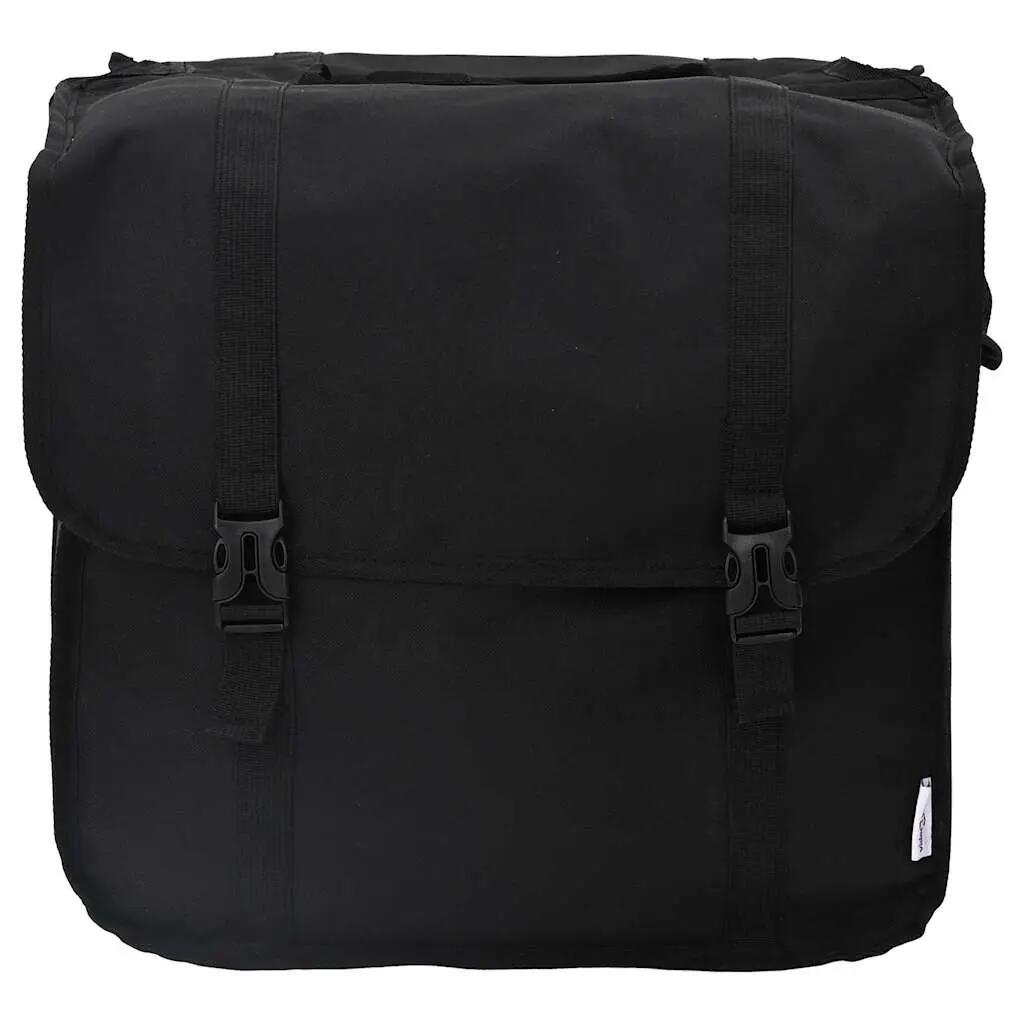 Sac double vélo VidaXL polyester mat 48 L noir 3/3