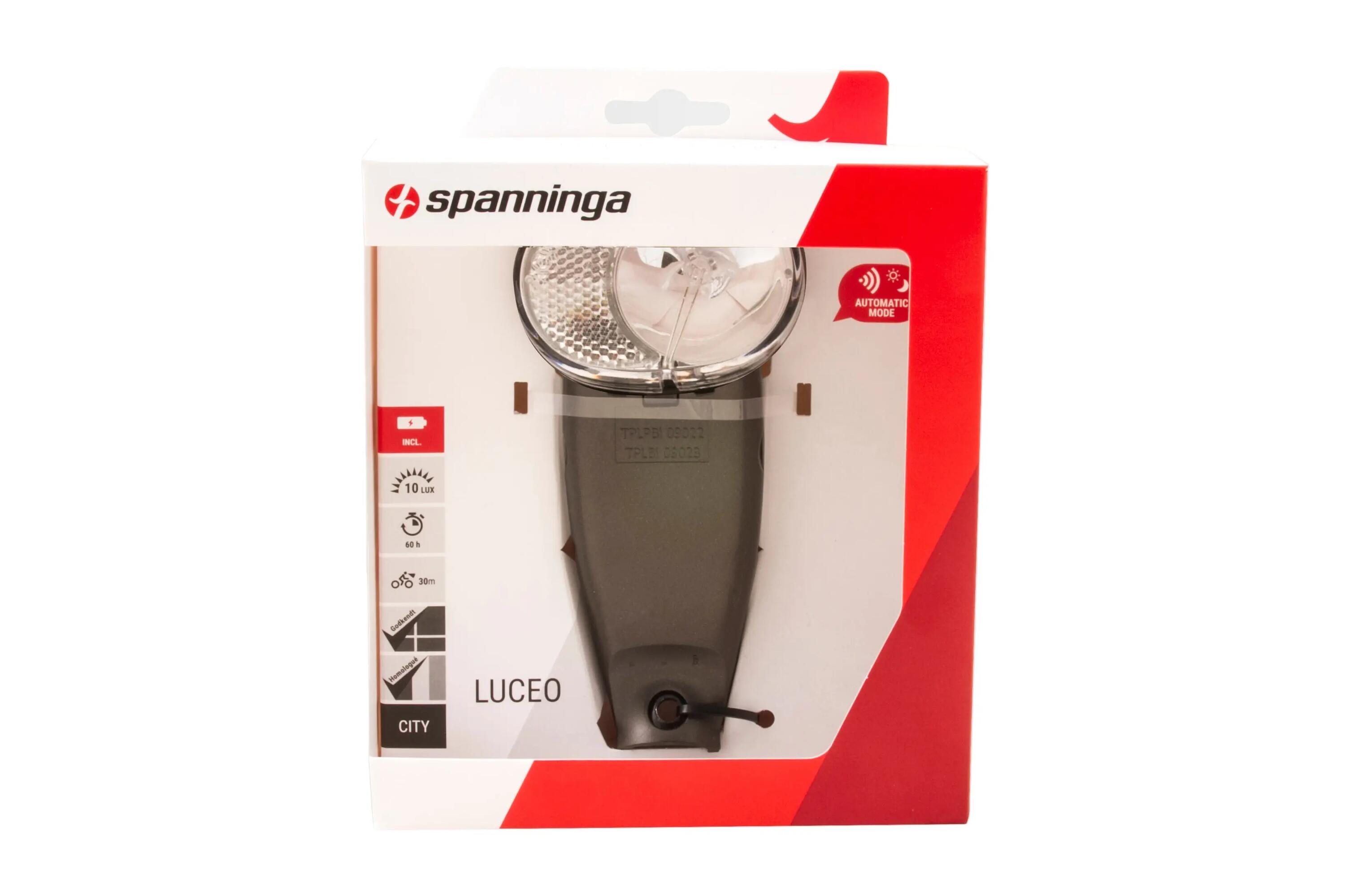 Lampe vélo avant Spanninga LUCEO XBA 3 piles AA pour ville 2/2