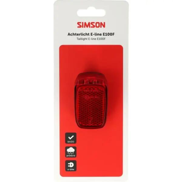 Éclairage arrière vélo électrique Simson Aurora E-Line E100F 6-48 V 3/3