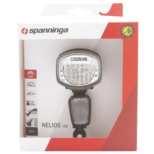 Éclairage vélo avant Spanninga Nelios 100 XE LED IPX6 6-36V 2/4