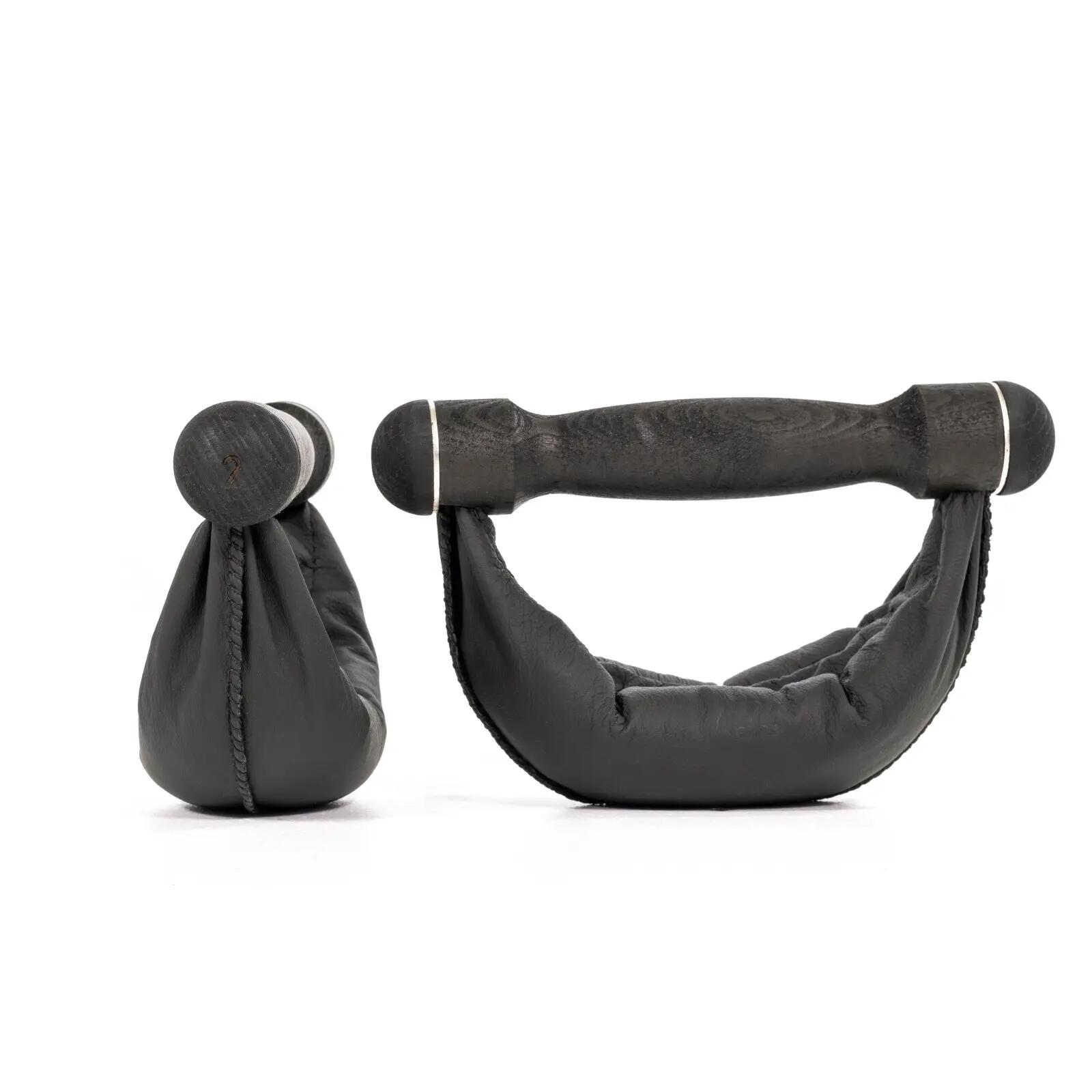 Haltère - Musculation - NOHRD Swing Shadow - 1 kg - Cuir noir 2/4