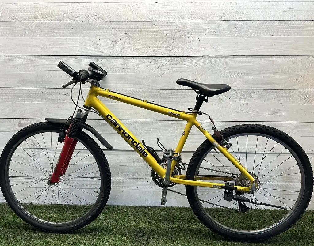 Cannondale stadsfiets bike, geel 2/2