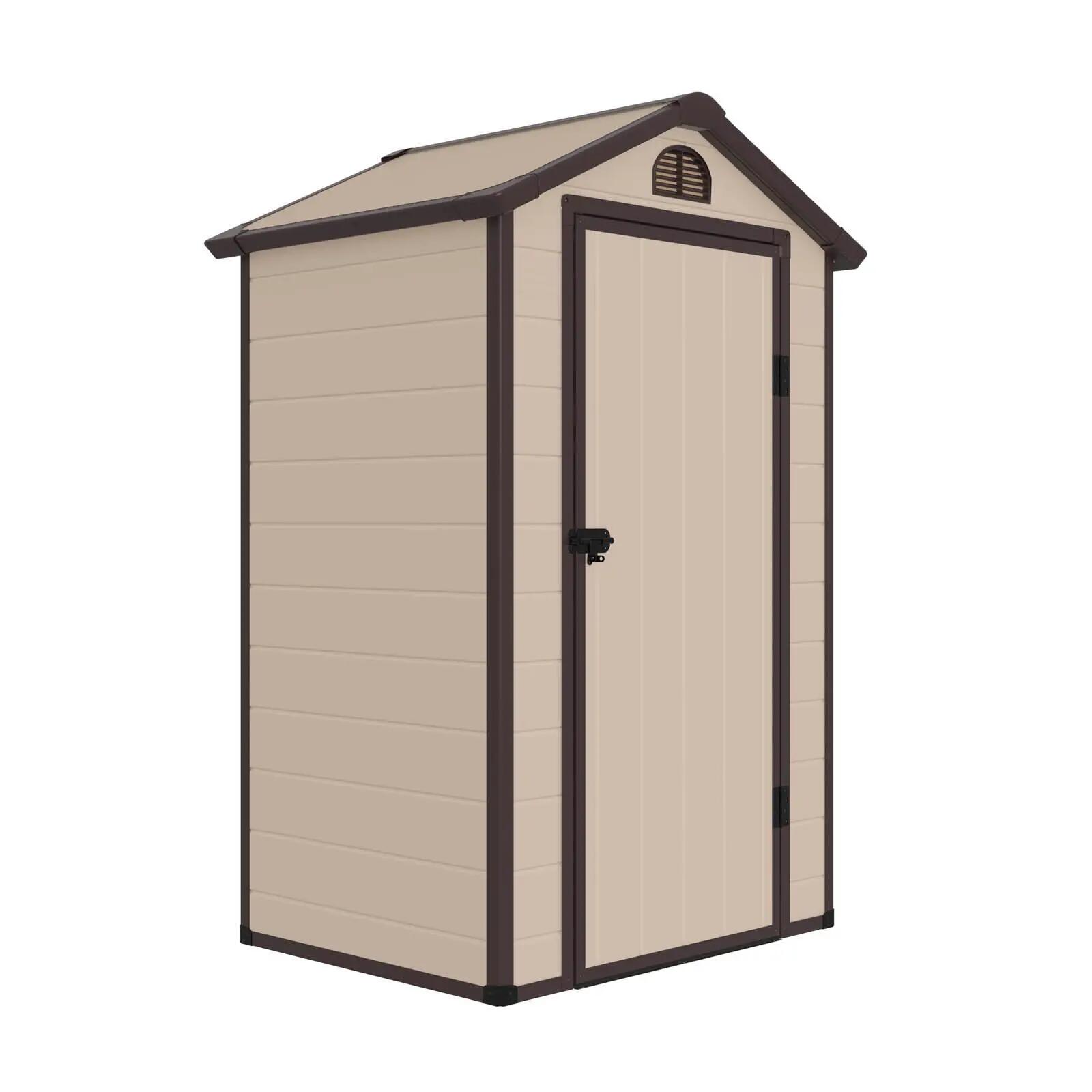 Caseta de Resina Gardiun Stella 1,34 m² 132x102x203 cm con Ventana Lateral Rejil 3/5