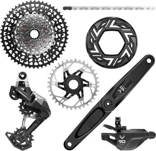 Groupe VTTAE Sram 90 T-Type Eagle 12V 36 Dents Noir - Brose/Sram