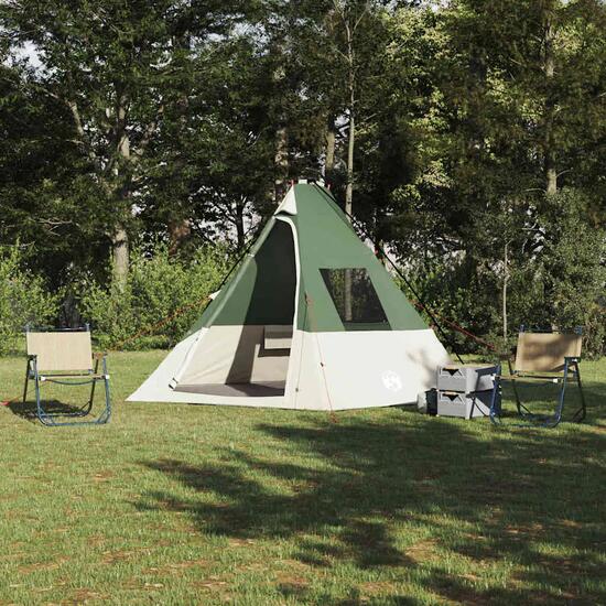 Tente tipi camping 6 places imperméable VidaXL Family Tipi