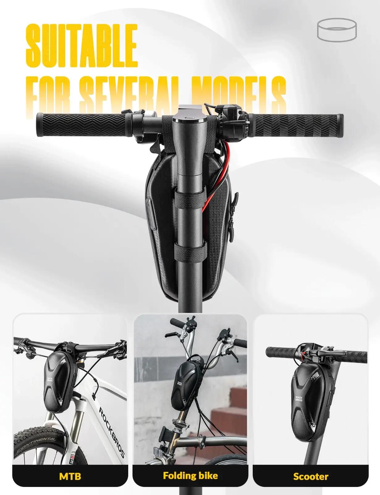Sacoche de guidon ROCKBROS E-Scooter 1,3L déperlante 5/6